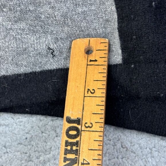 Cashmere by Charter Club Cardigan Sweater Womens L Colorblock 2 Ply HOLES STAINS - Picture 4 of 14